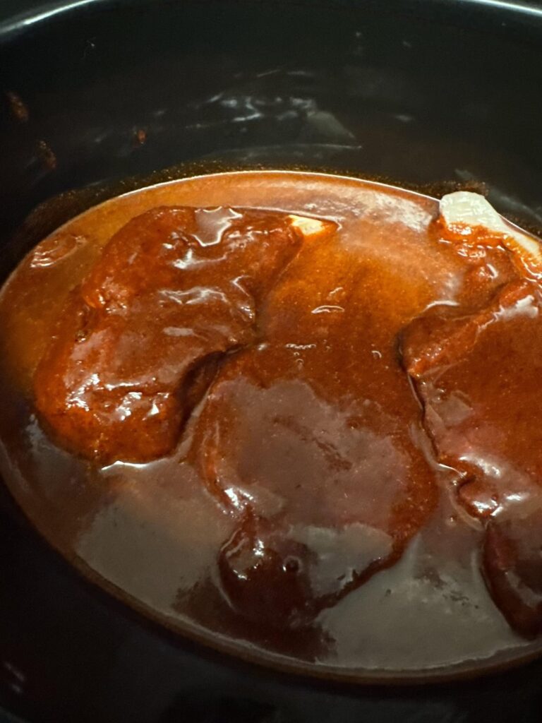 First time making slow cooked Nashville hot pulled chicken