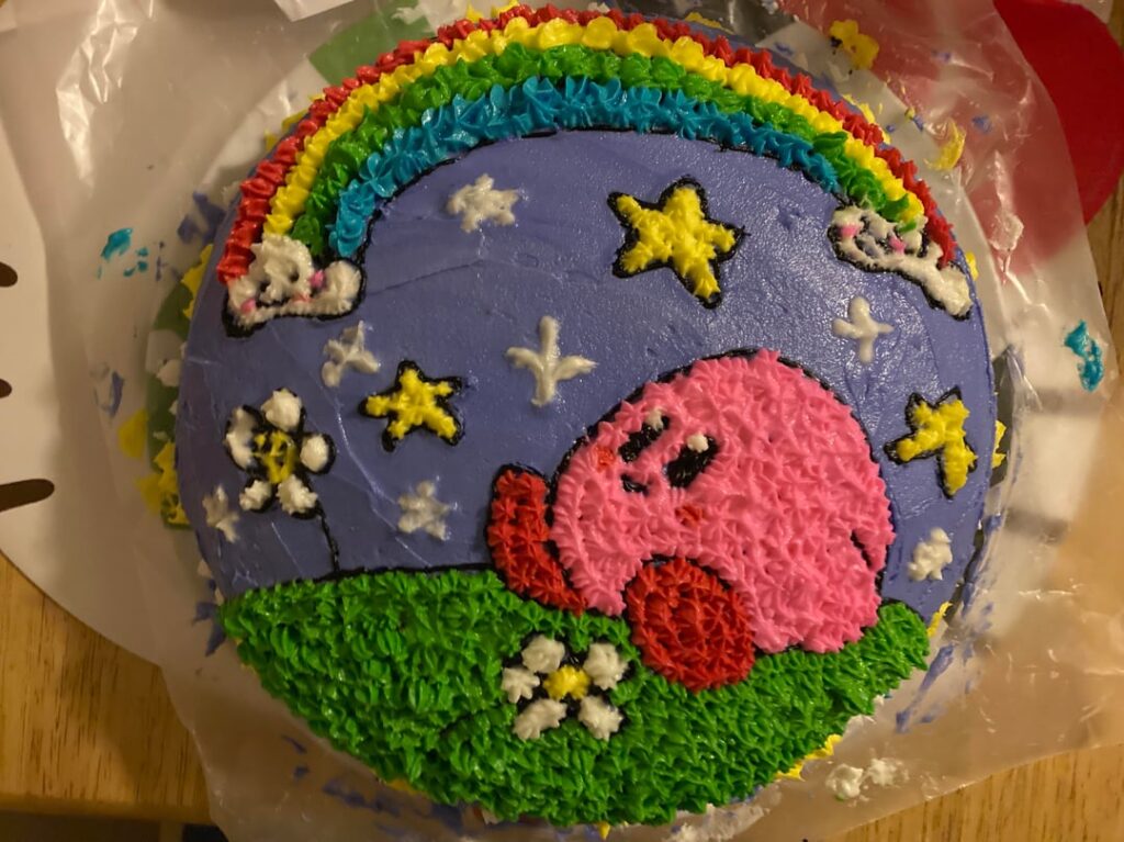 first time ever making and decorating a cake