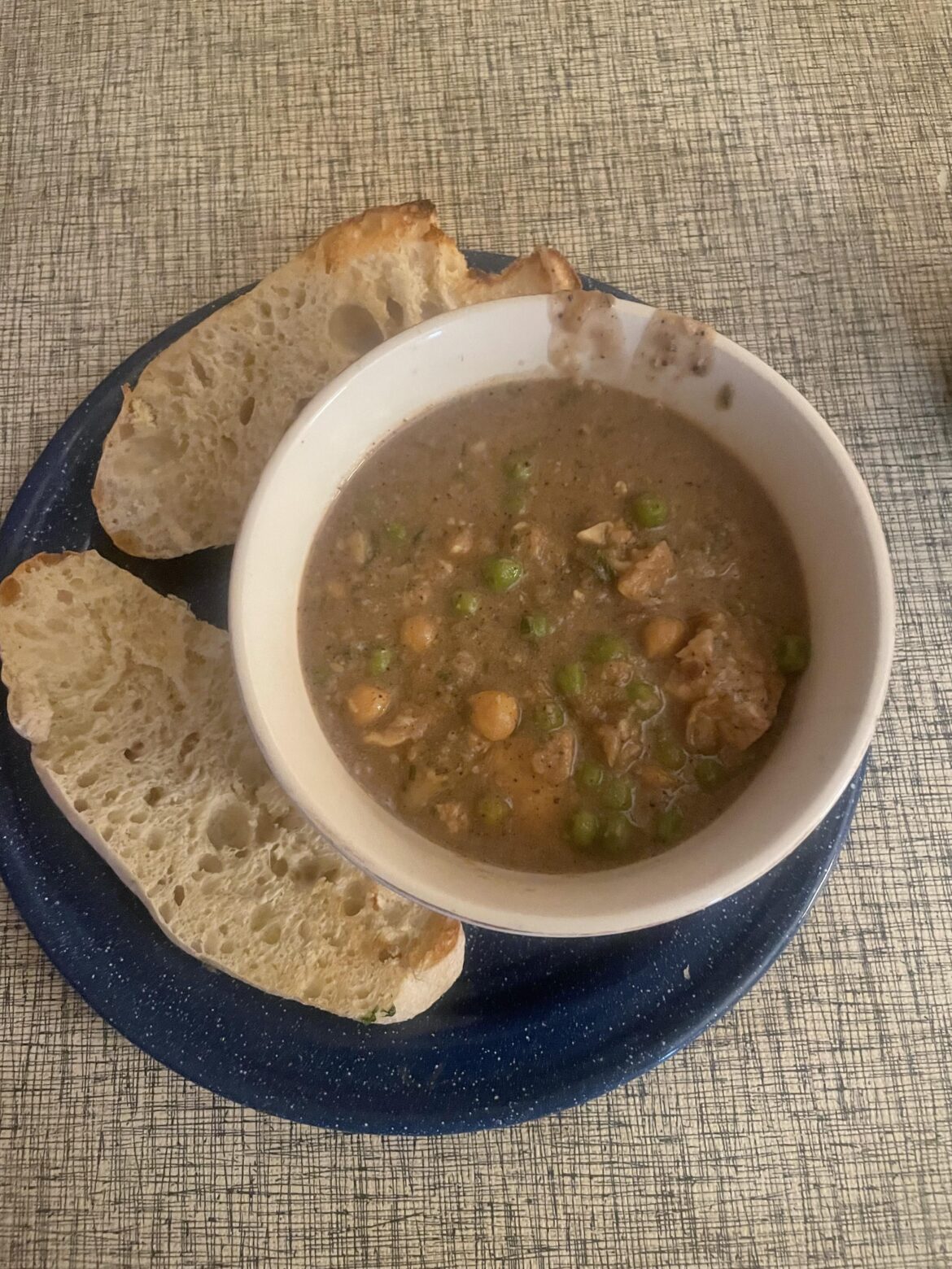 I know it’s ugly but this was my dinner