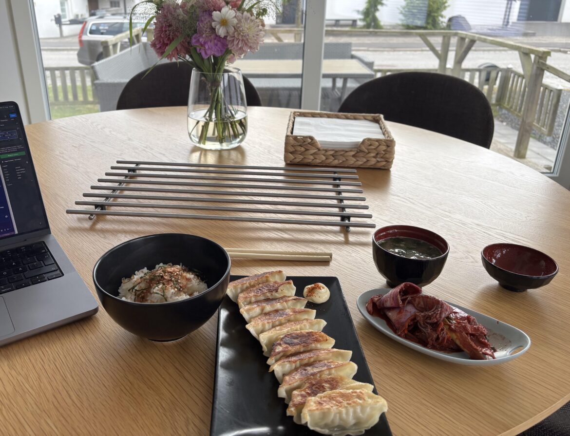 When you work from home, it’s gyoza for lunch