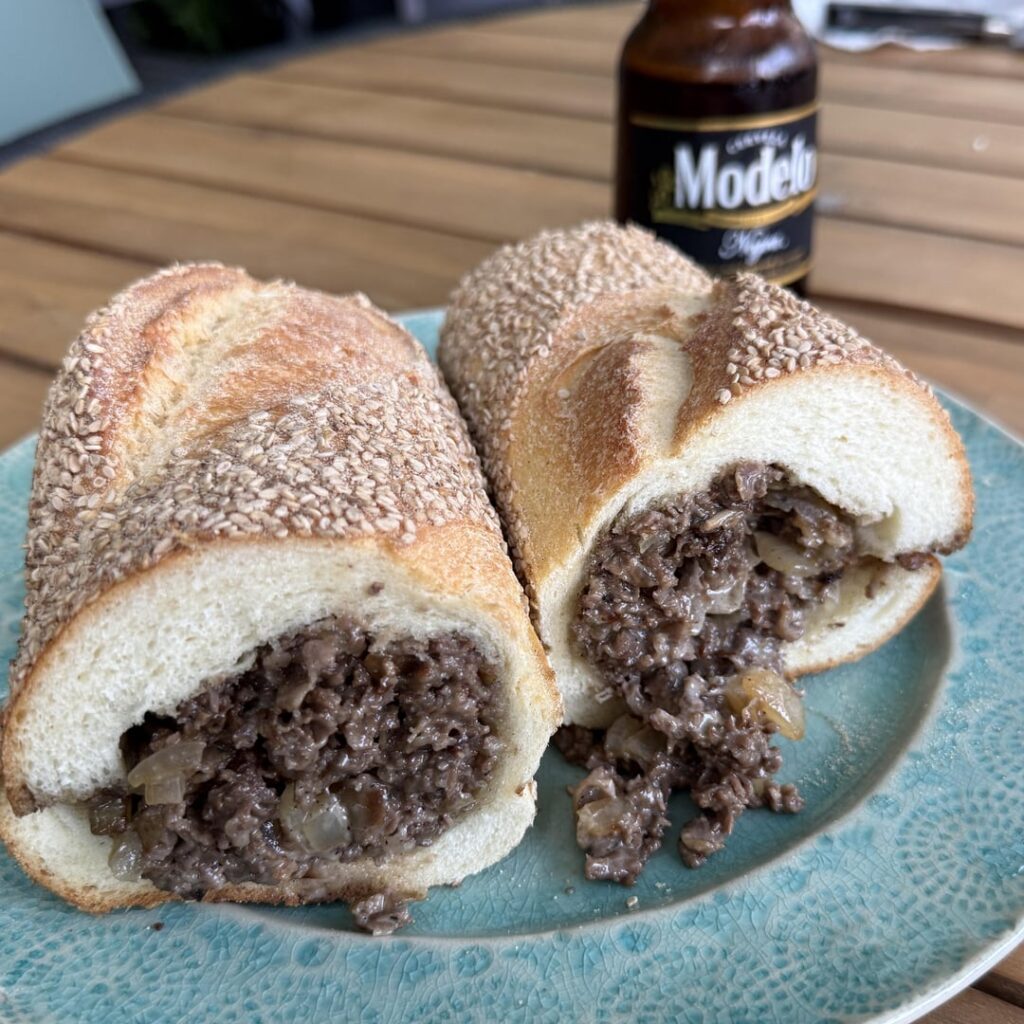 Made a Philly cheesesteak for dinner tonight