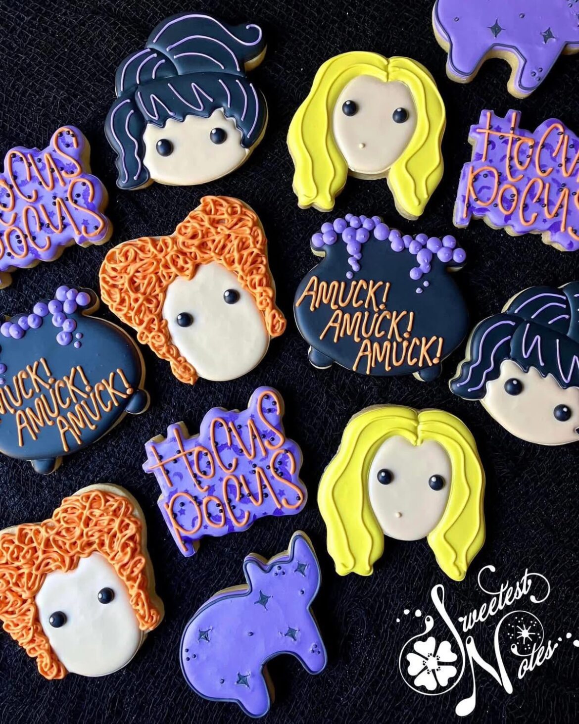 I’ve got Halloween on the brain, today, and decided to throw back to one of my first cookie sets. I look at these and cringe a bit but it’s also fun to see how much I’ve grown. Can’t wait to break out these cutters, soon! 🧙