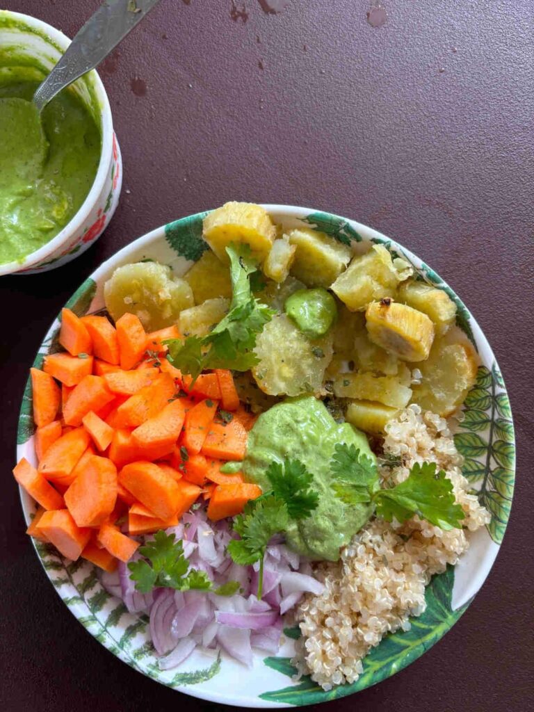 What’s your favorite dressing to go with sweet potato quinoa salad? I love a creamy cilantro cashew dressing that adds a fresh, tangy twist!