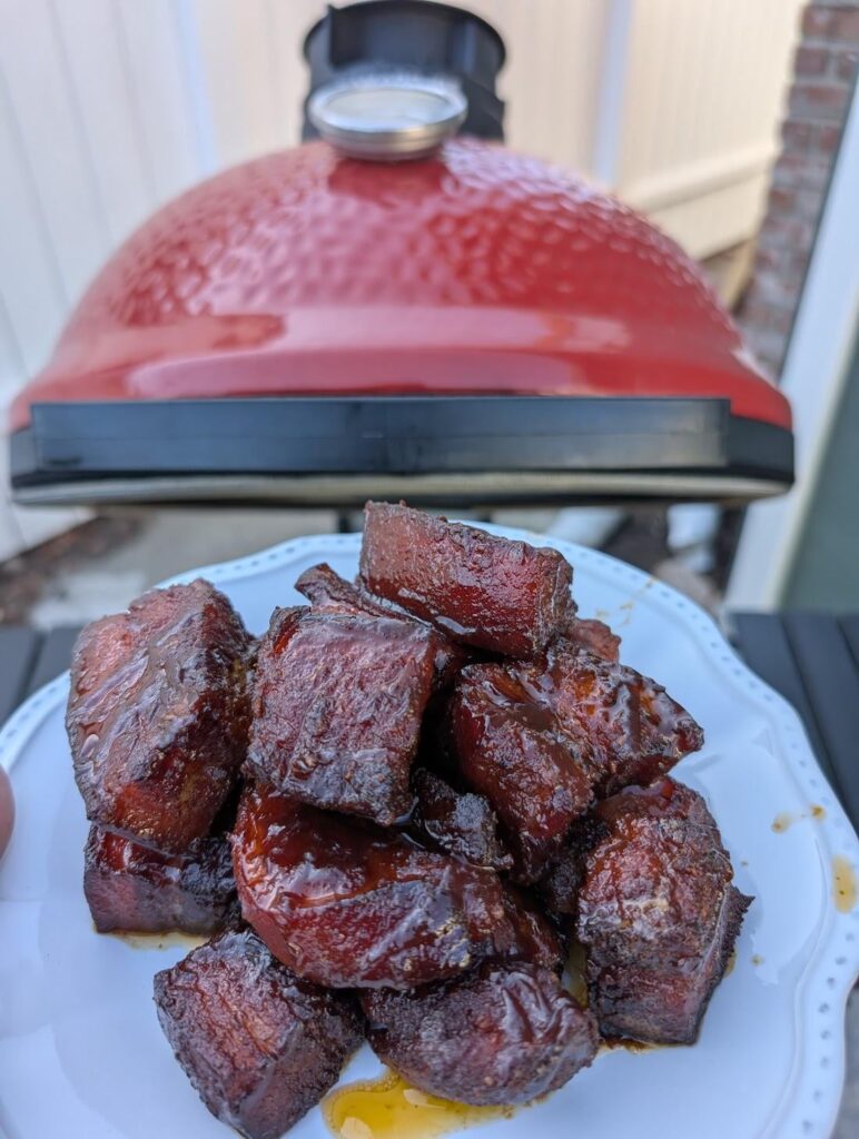 Pork Belly Burnt Ends Skin Texture? Pork Belly Burnt Ends Skin Texture?