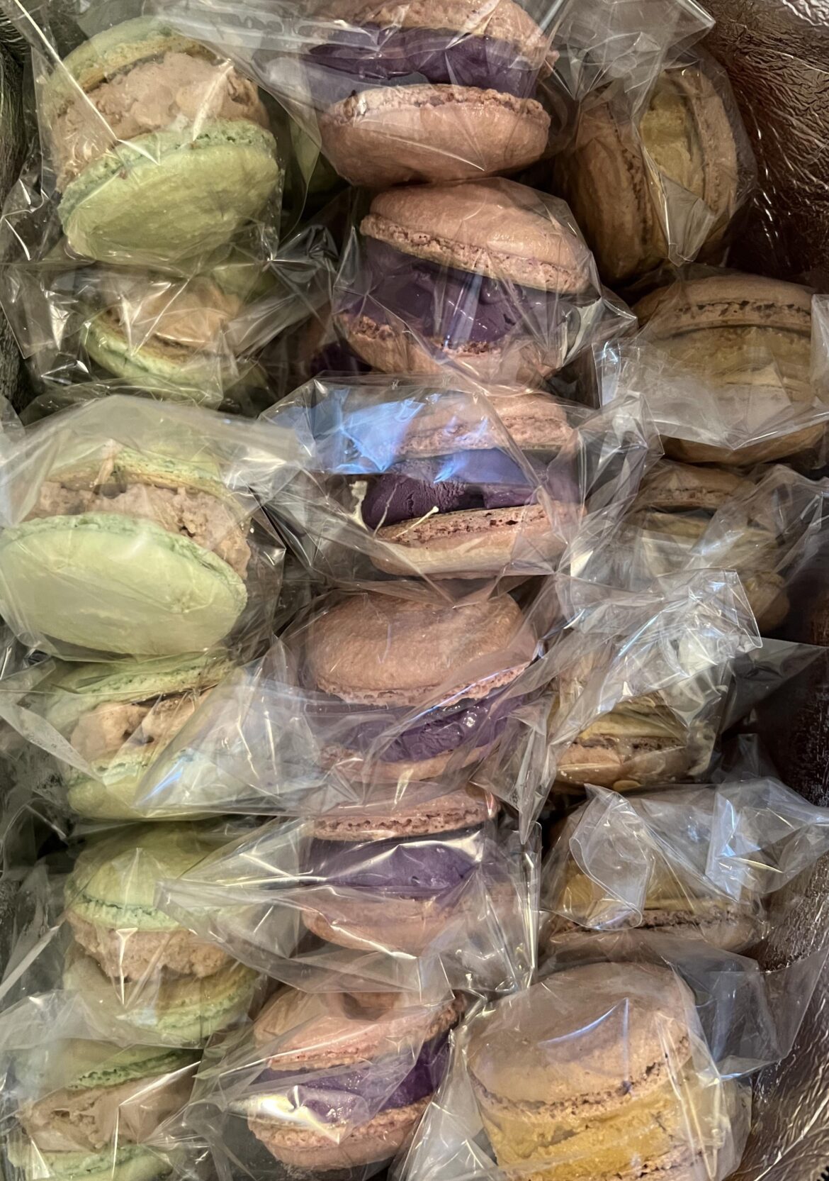 Ice cream sandwiches made with macs