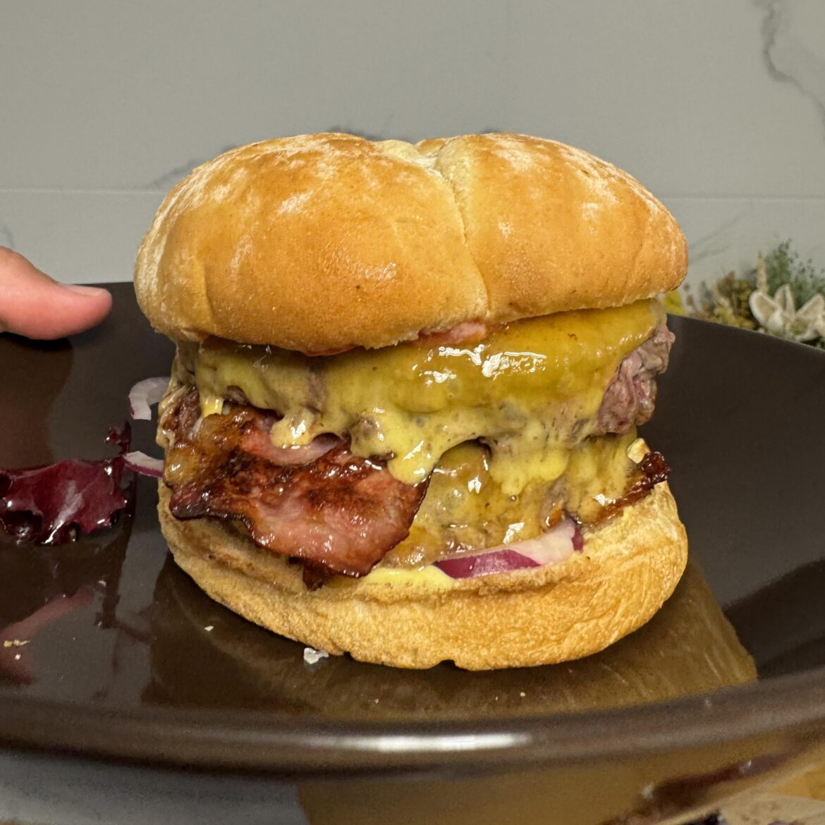 Home made double cheese