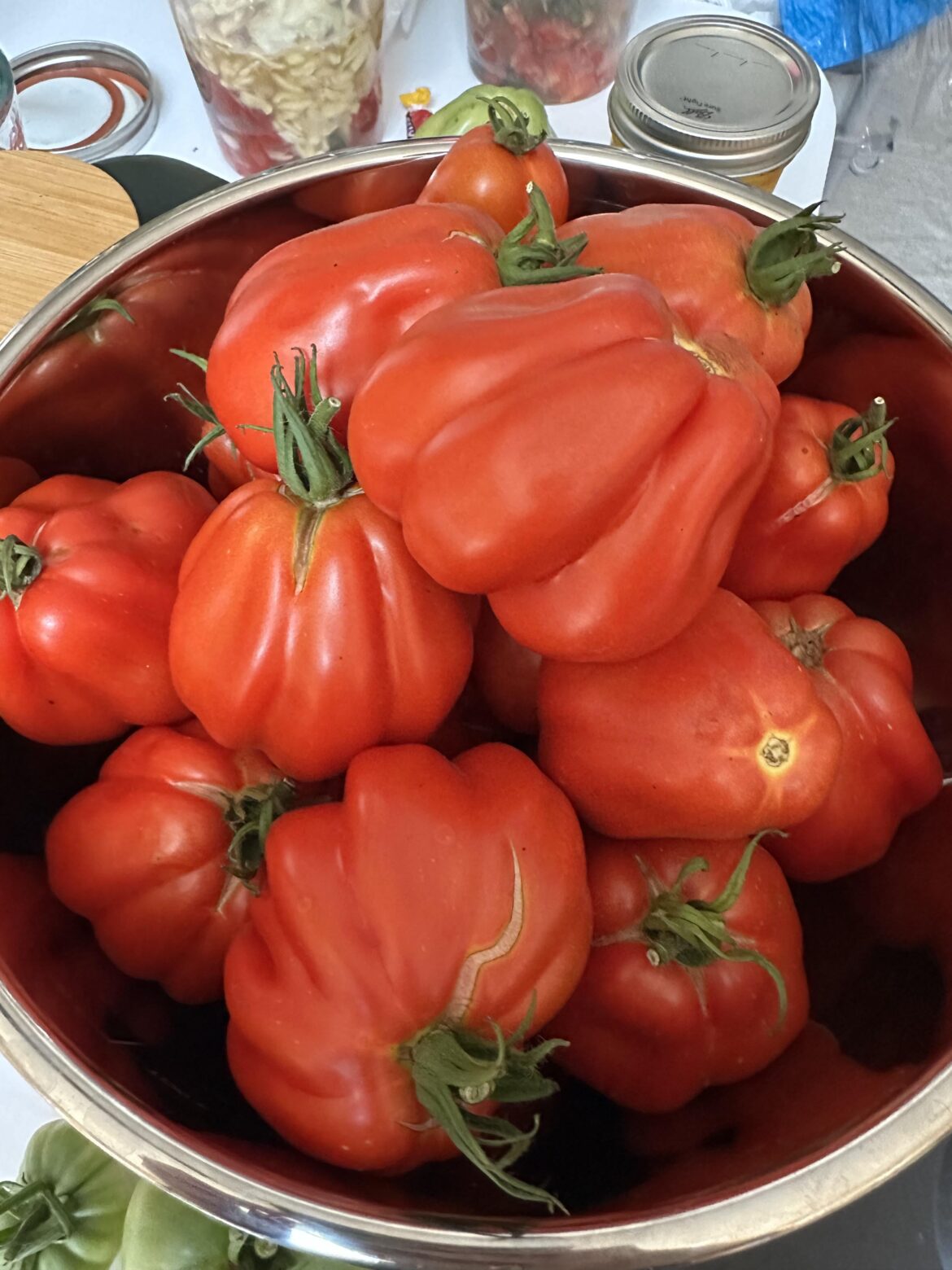 Drowning in tomatoes, let’s talk preservation! What’s your fav method of keeping your harvest?