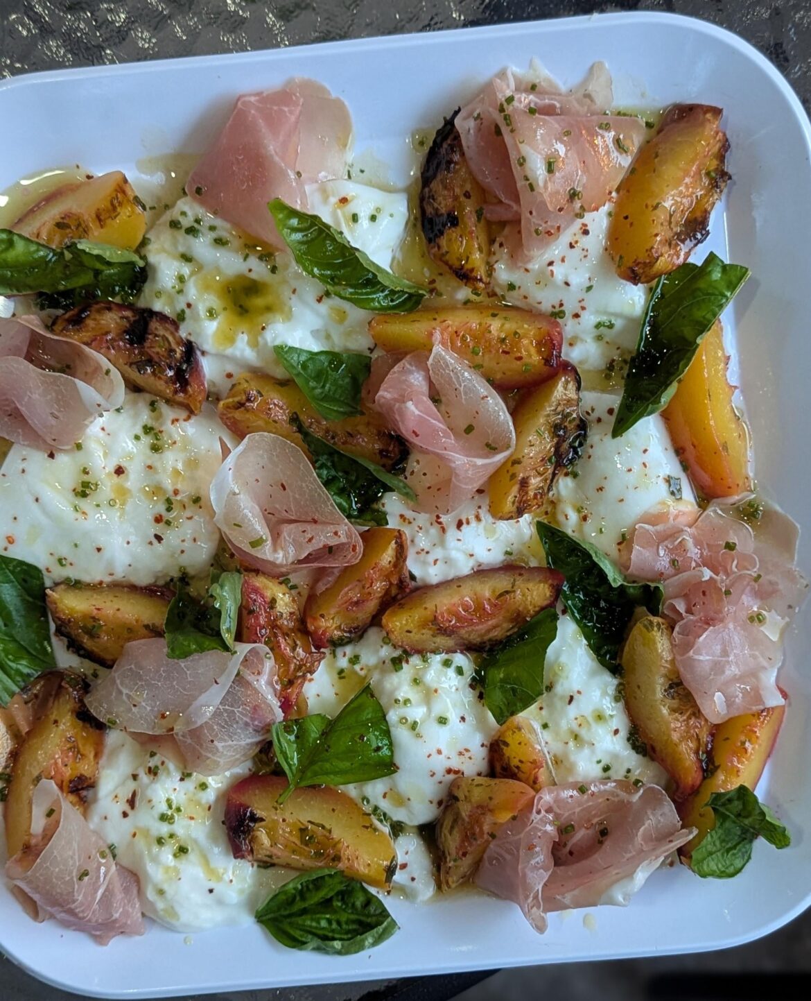 I Made Grilled Peach And Burrata Salad I Made Grilled Peach And Burrata Salad
