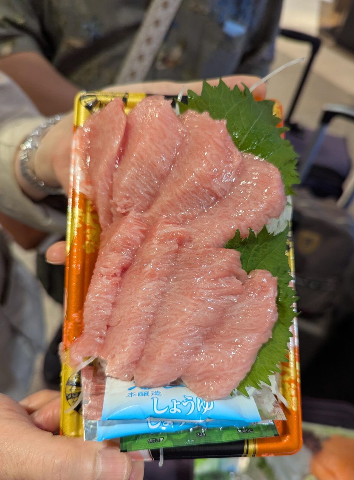 We found this tuna at a subway station in Osaka.