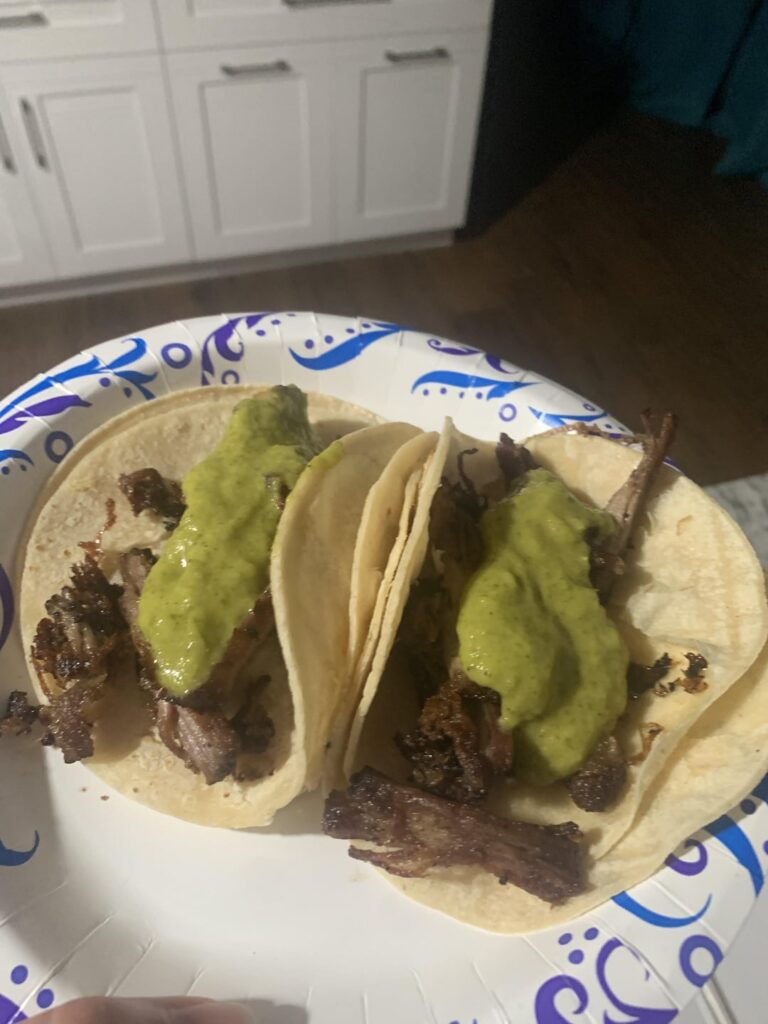 Made carnitas and salsa verde last night: