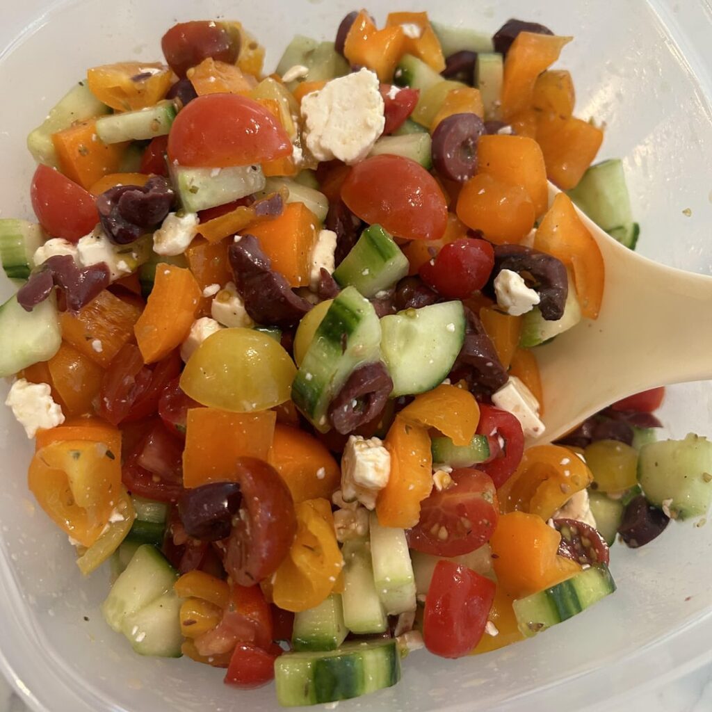 Recently realized that no one is going to stop me from eating Greek salad every day