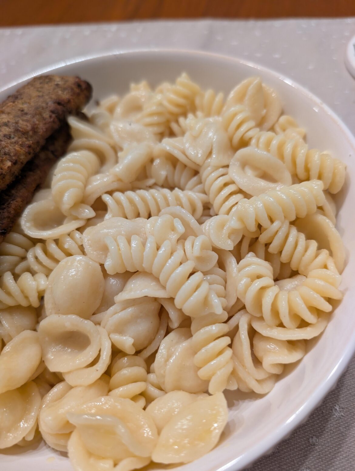 Wife never cooks the whole box of pasta so I eventually have to eat noodle remix