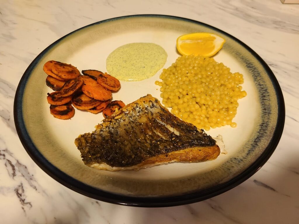 Seared Barramundi with Lemony Couscous