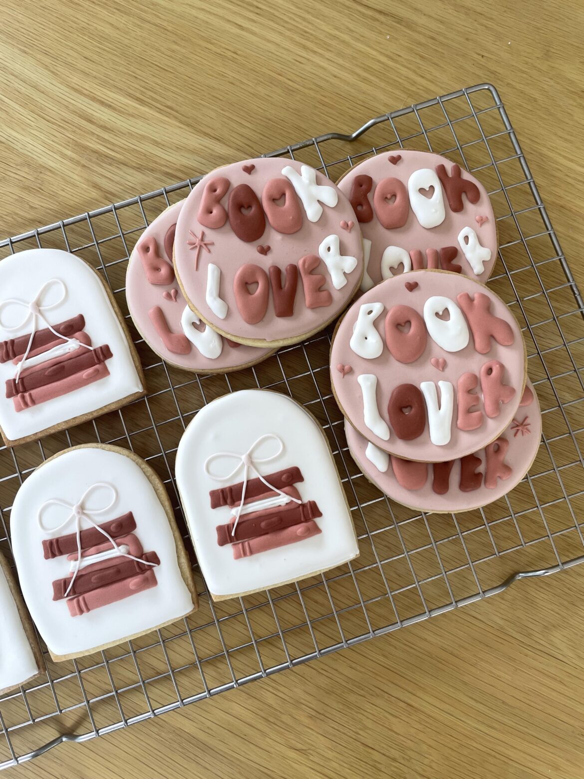 (3rd attempt!) cookies for my 2yr book club anni