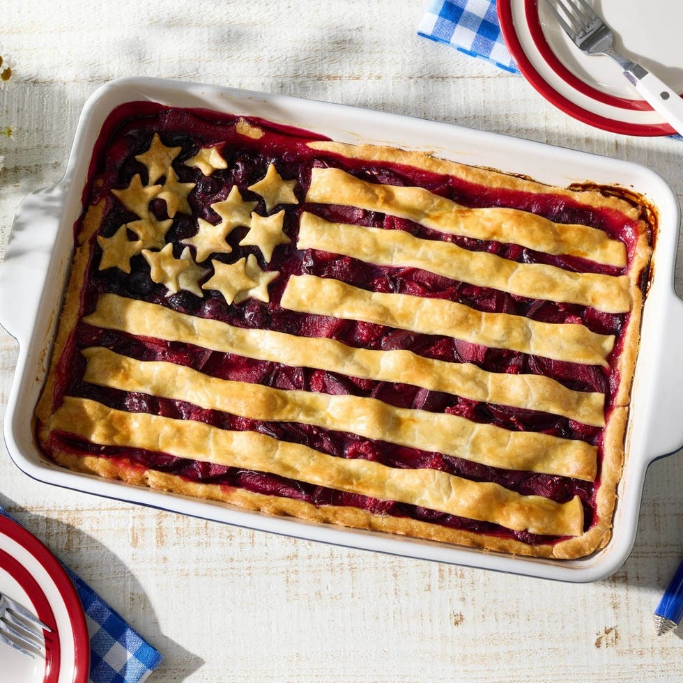labor day desserts american flag pie