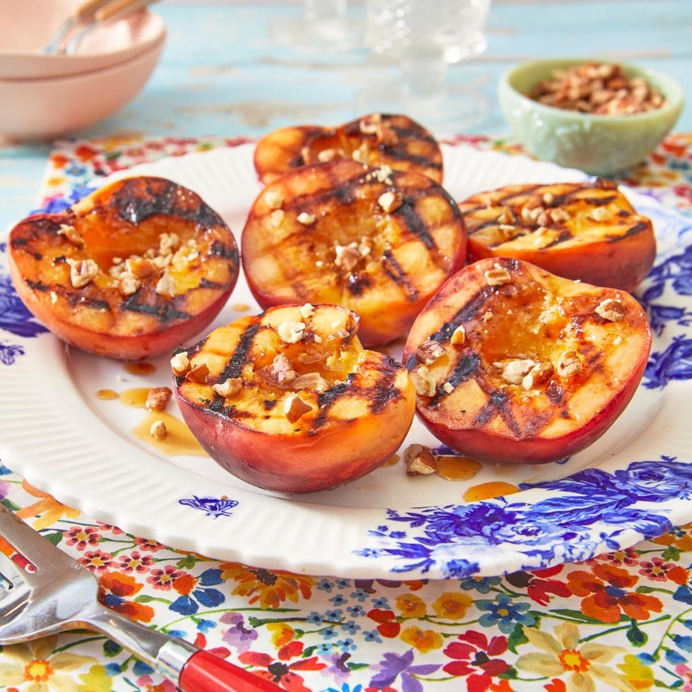 grilled peaches labor day dessert