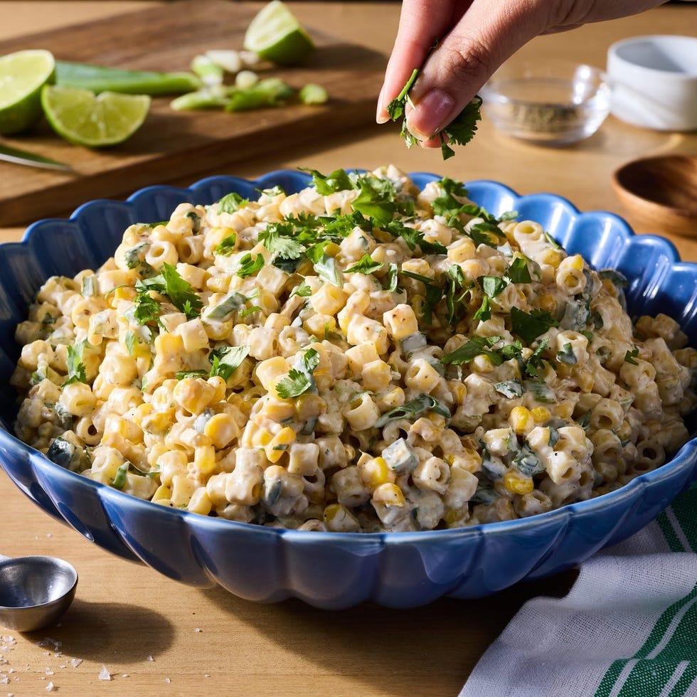 labor day recipes street corn pasta salad
