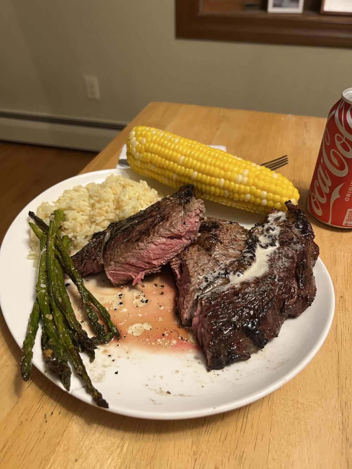 Weber Kettle + Fogo Briquettes + Ribeye