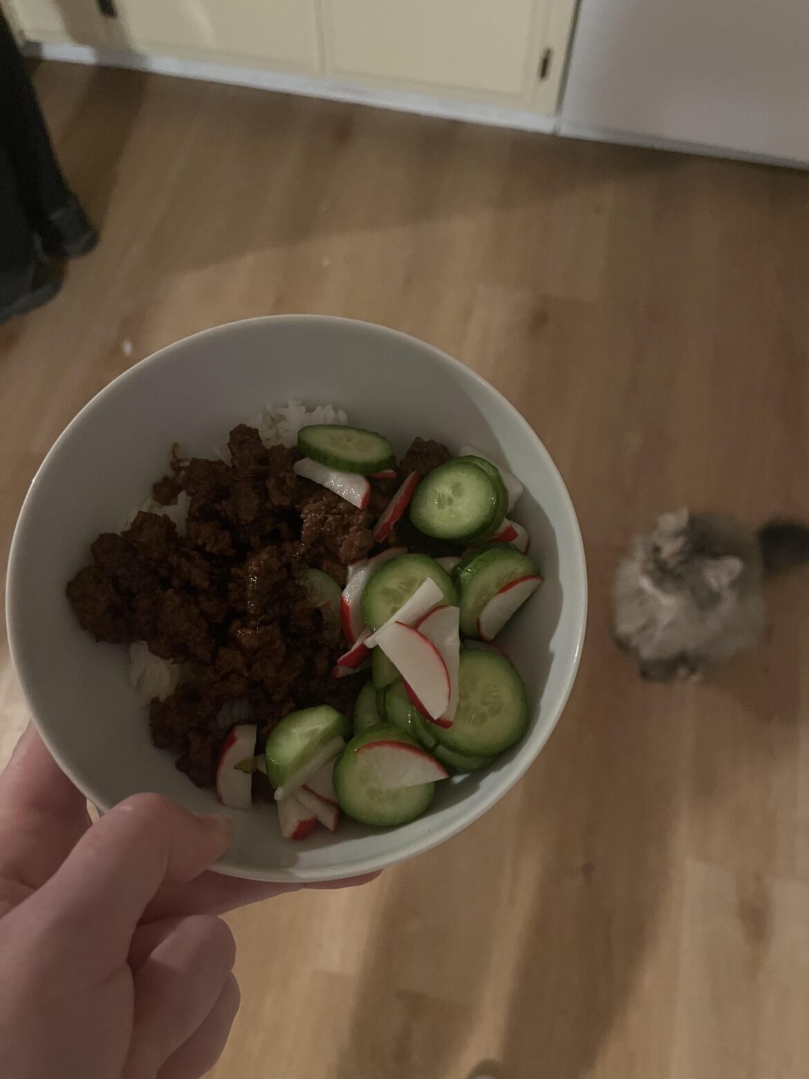 Tried a quick and tasty rice bowl last night Tried a quick and tasty rice bowl last night