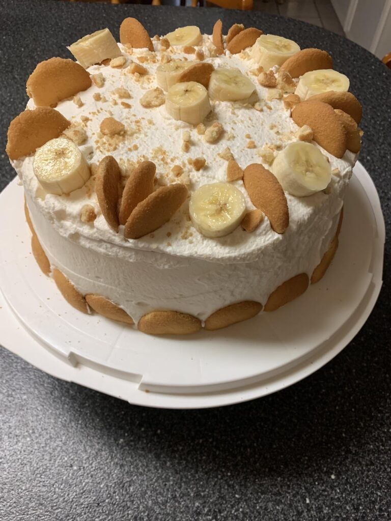 I present: banana pudding cake!