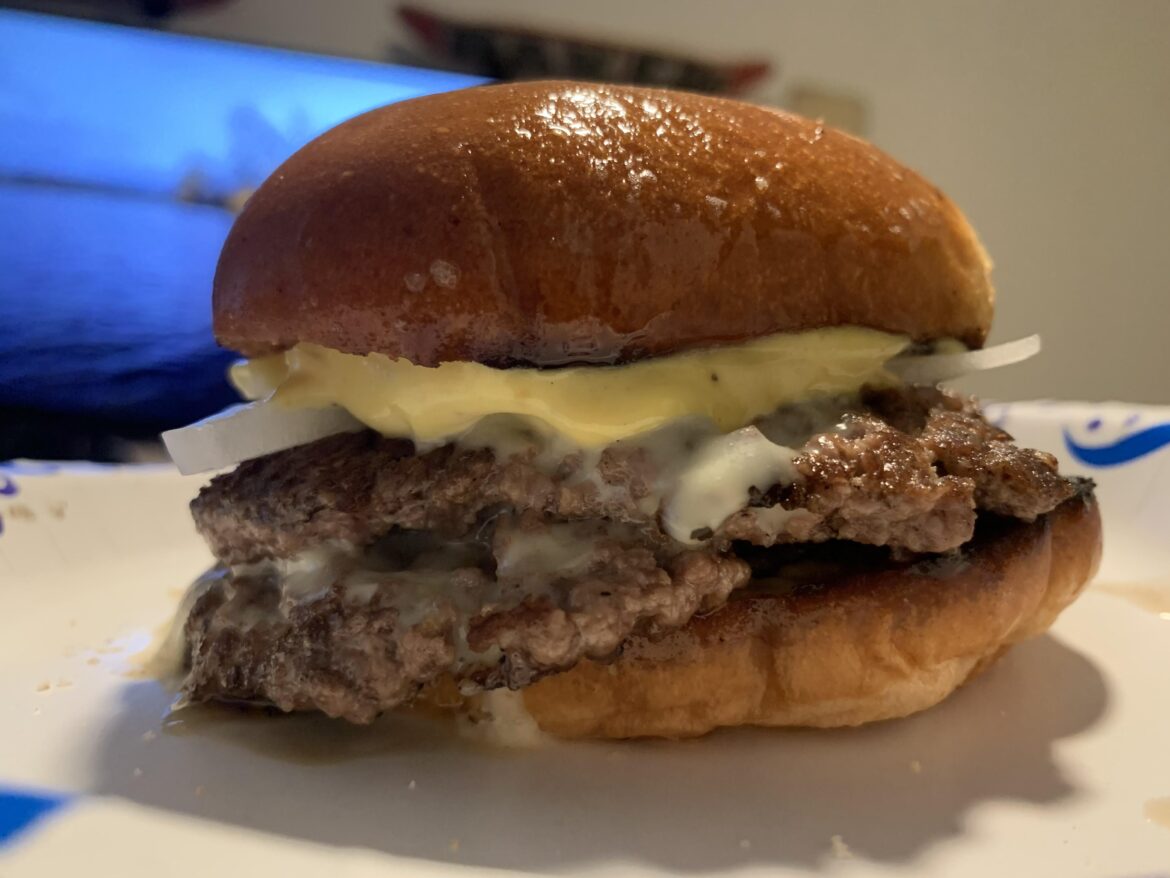 The burger I woke my girlfriend up with: