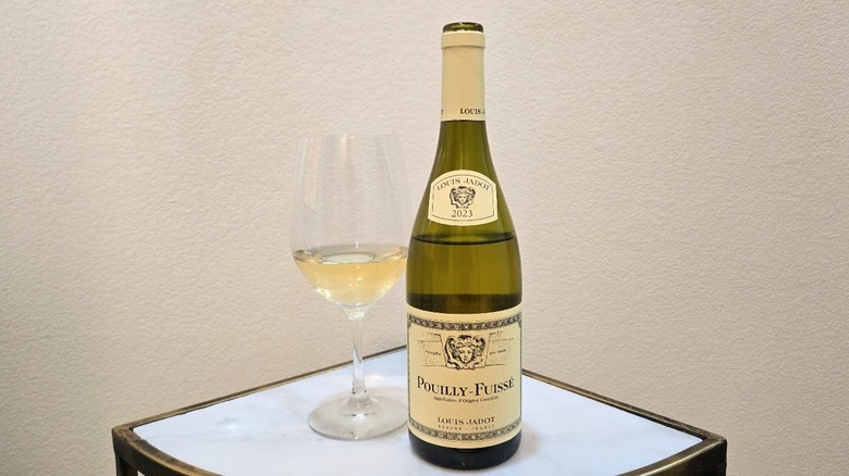 Louis Jadot Pouilly-Fuissé and glass