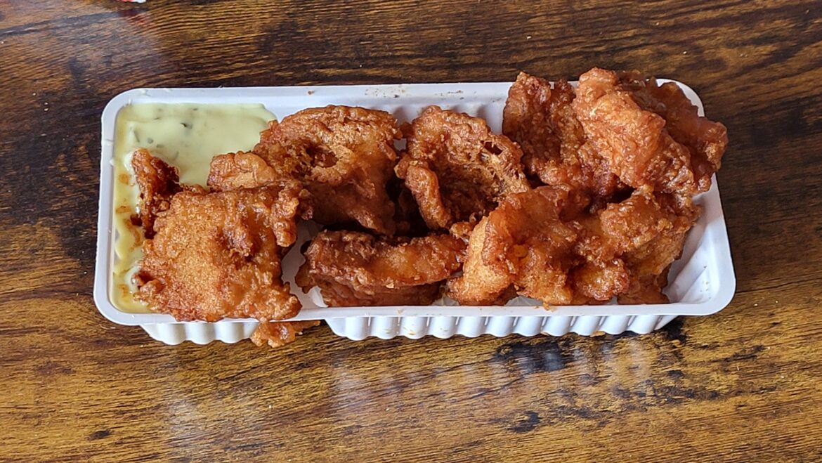 Kibbeling, Dutch fried white fish (usually cod), served with remoulade sauce. One of my favorite things to eat when near the coast