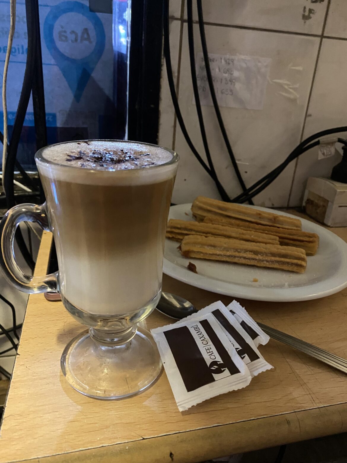 Having a coffee on my break