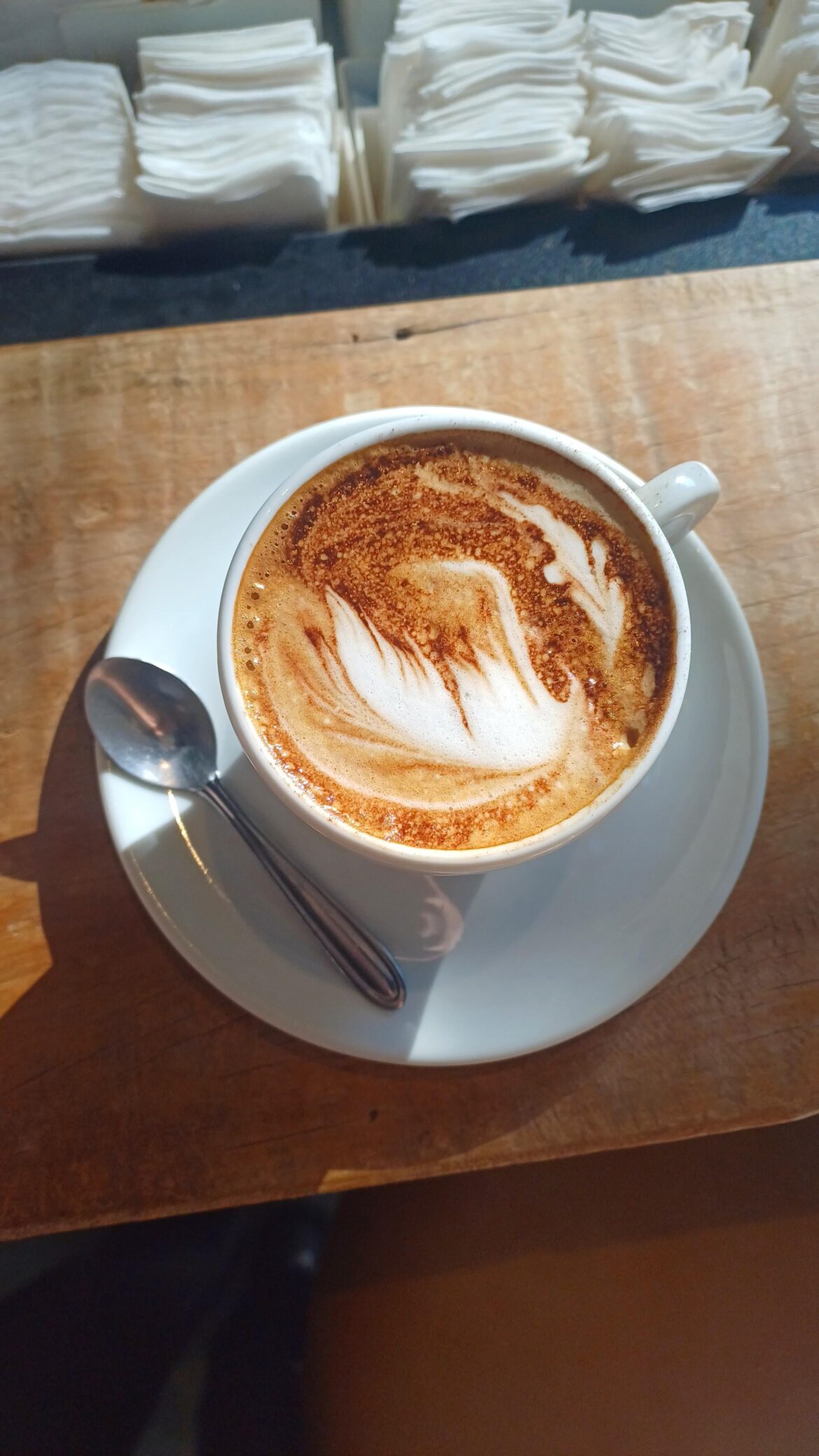 Tried making a swan... ended up with just a feather