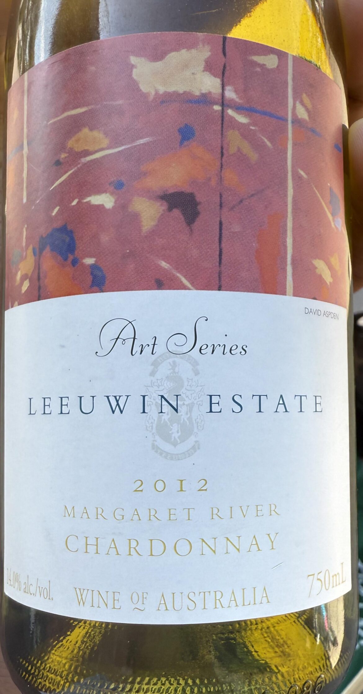 2012 Leeuwin Estate “Art Series” Chardonnay 2012 Leeuwin Estate “Art Series” Chardonnay