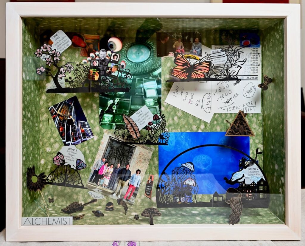 Alchemist Menu in Shadow Box