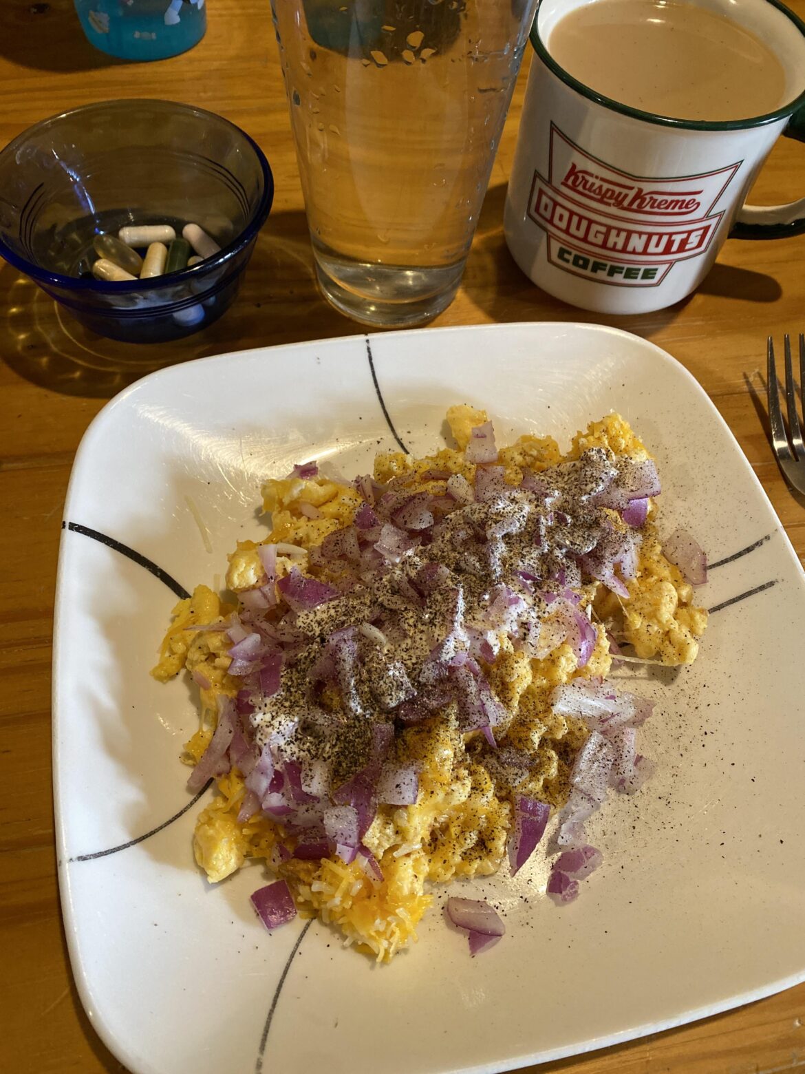 Husbands breakfast first thing this morning