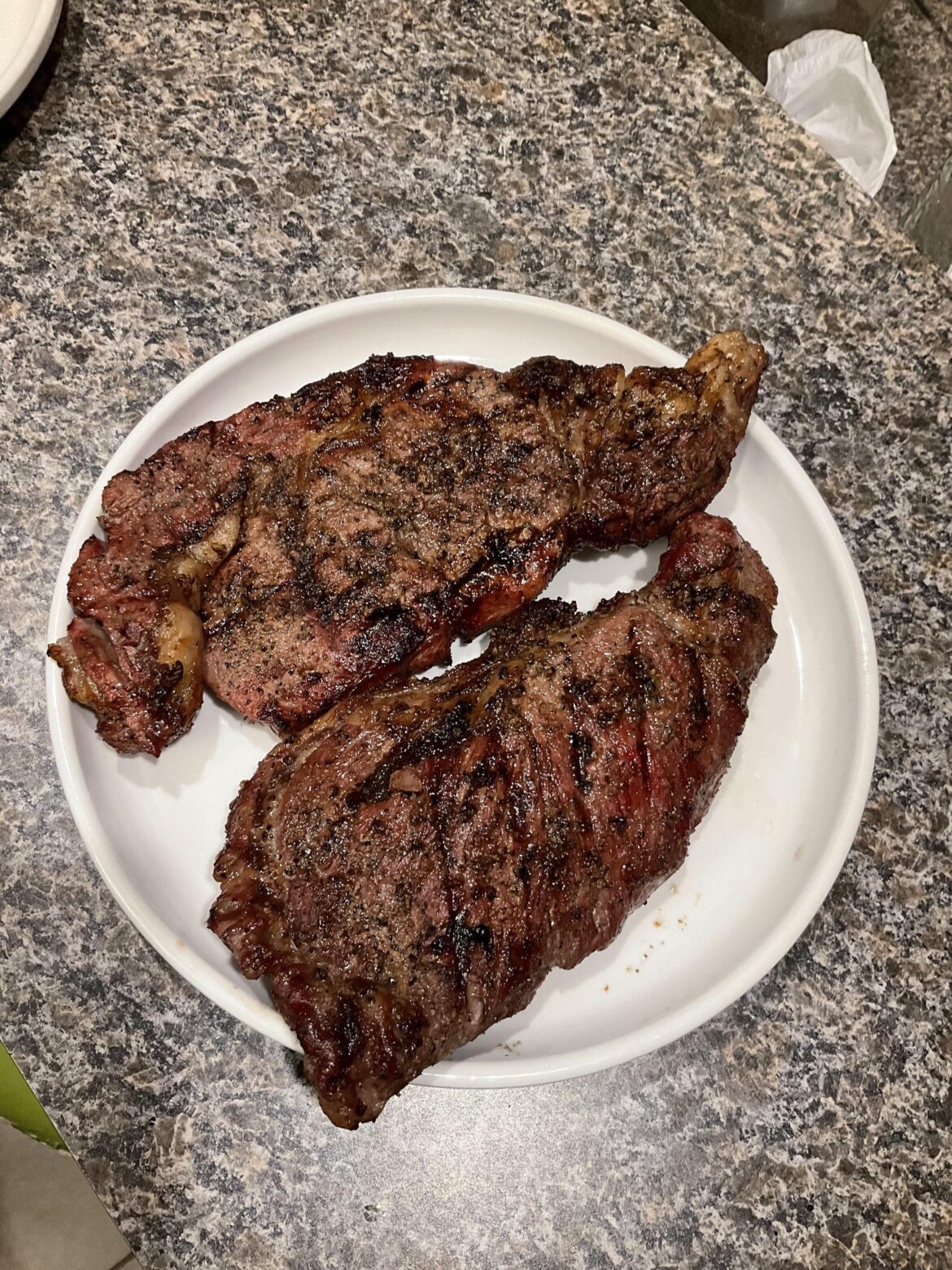 I put ribeyes on a charcoal grill!