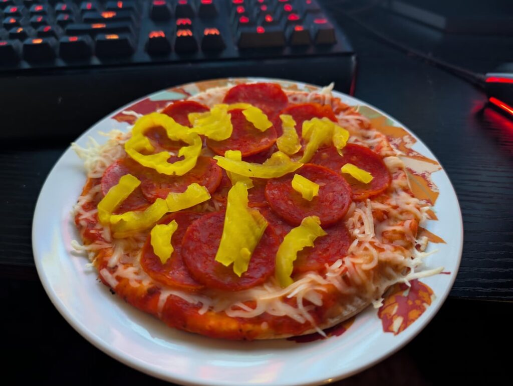 Pita Pizza! 275 Calories.