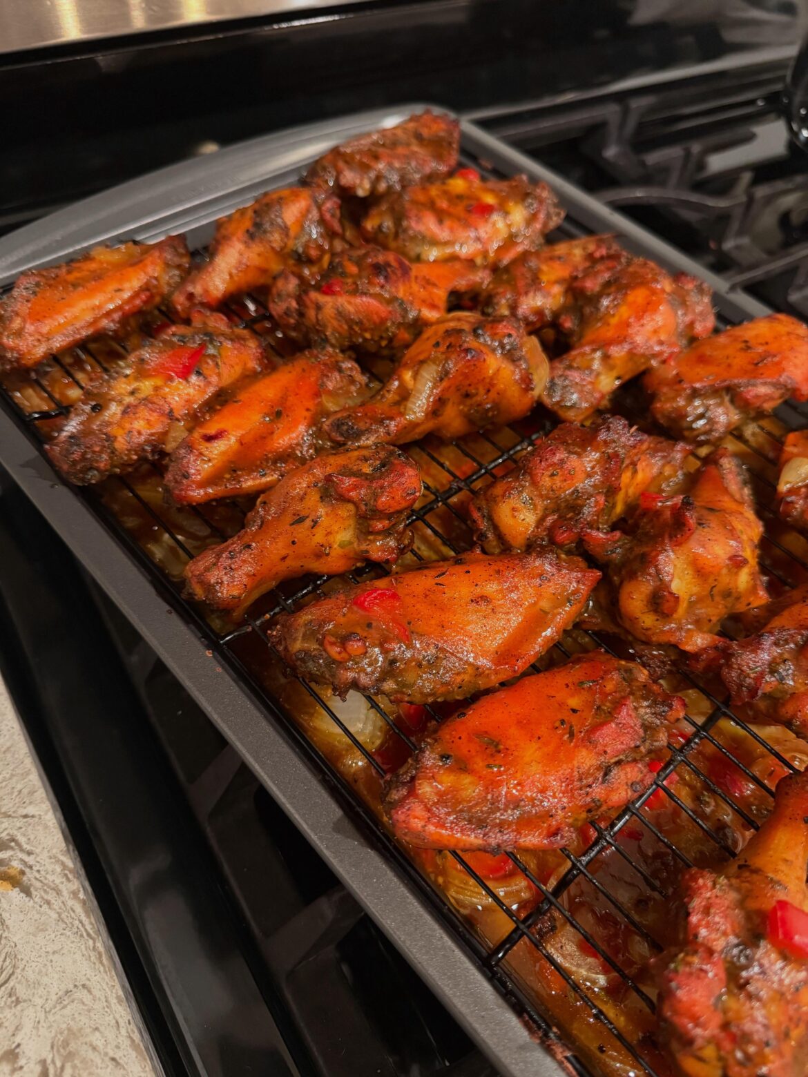 So, I made some wings last night