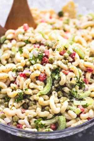BEST Ever Creamy Sweet Macaroni Salad | lecremedelacrumb.com