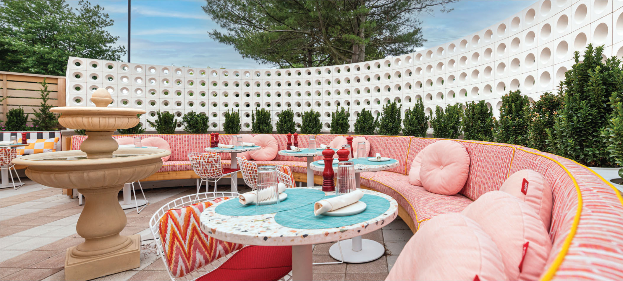 The spectacular terrace