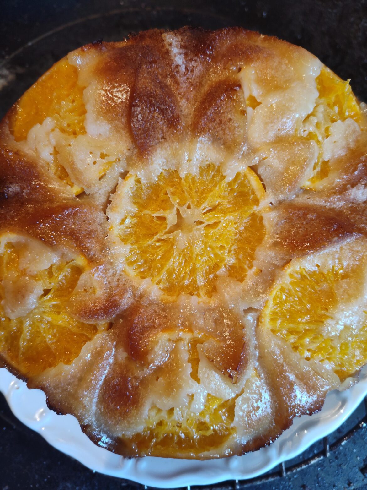 Clementine upside down cake attempt