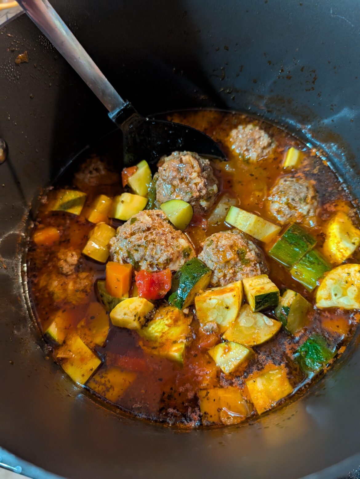 Decided to make albondigas soup on a hot Vegas day