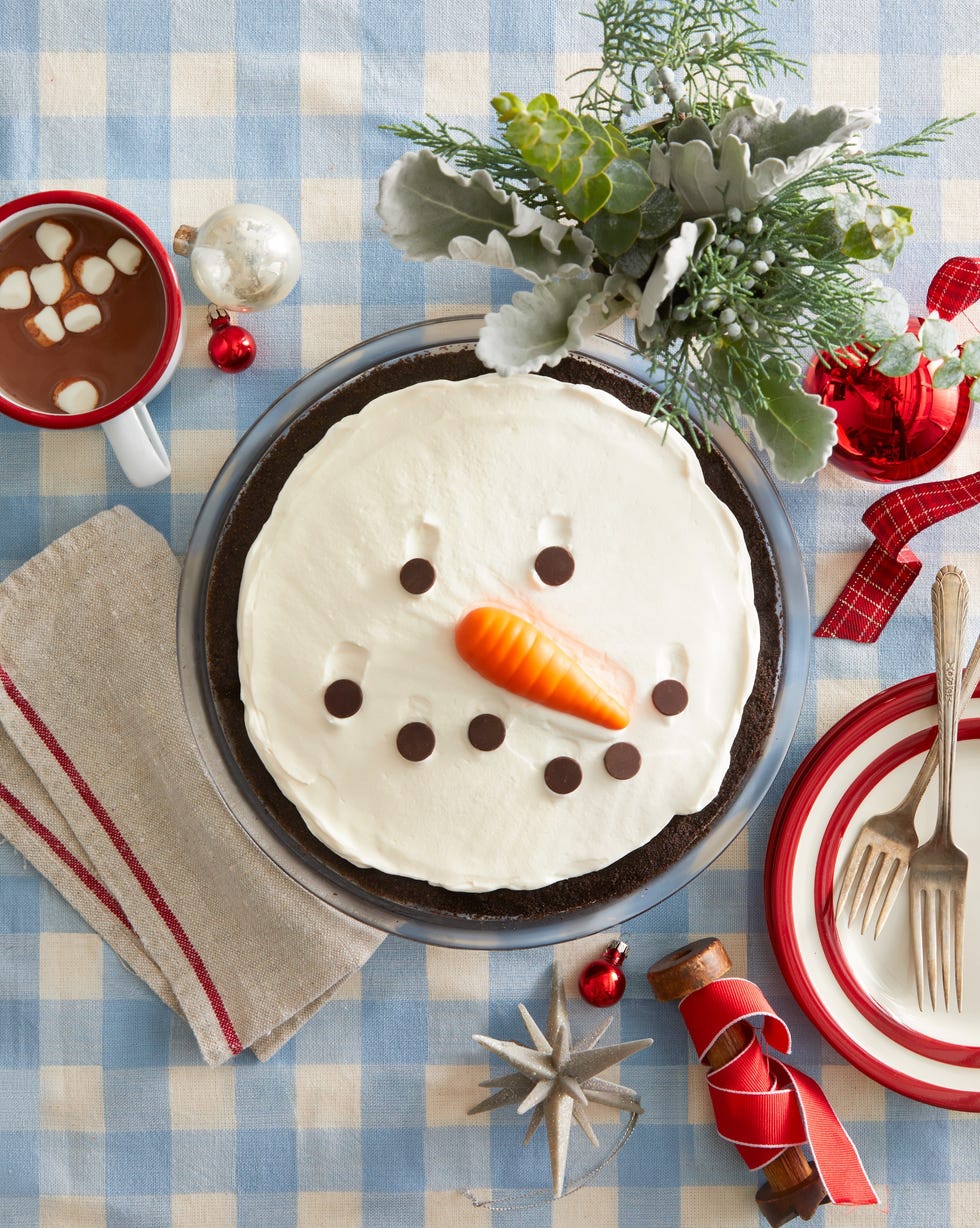 melting snowman pie