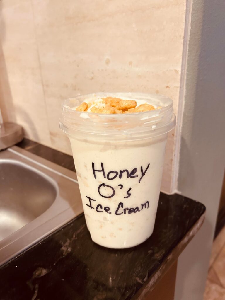 Made Honey O’s ice cream!