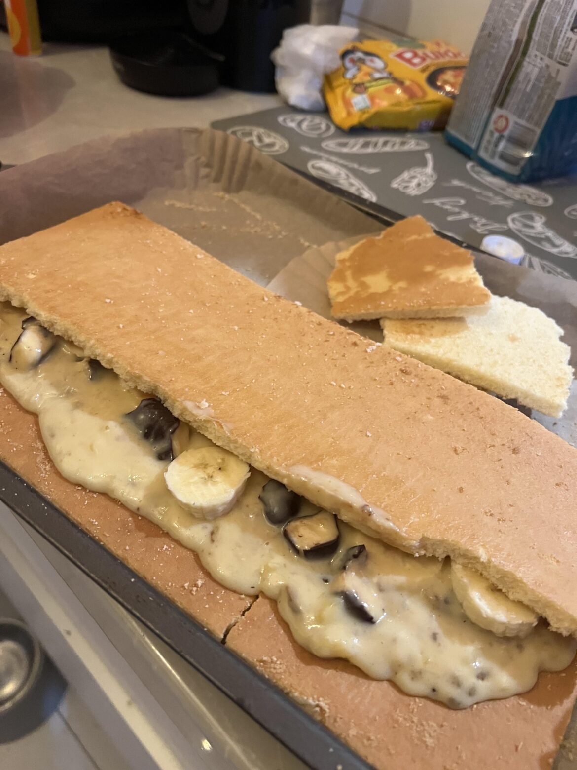 Banana cake by me and gf