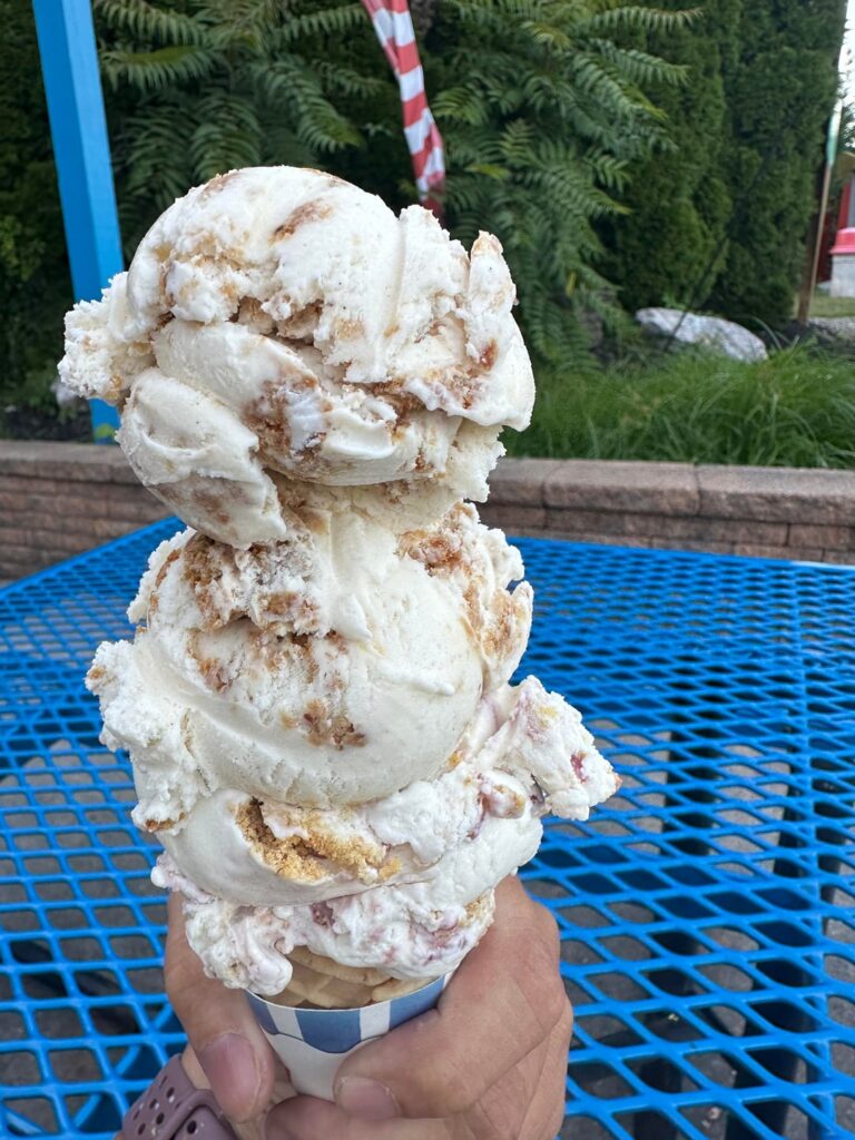 Oatmeal Cream Pie and Raspberry Cheesecake Bordentown Creamery