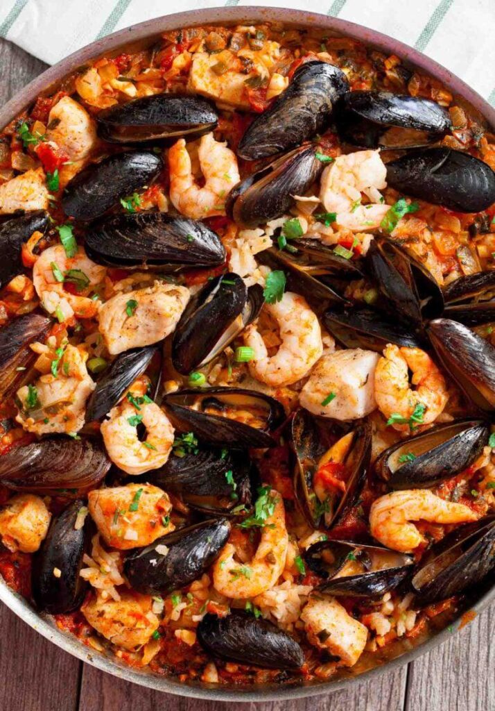 Easy Seafood Paella