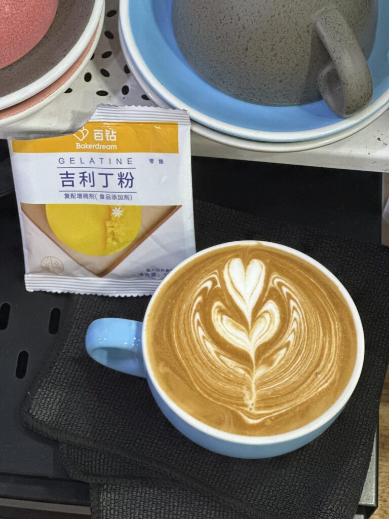 My first attempt on coffee jelly~