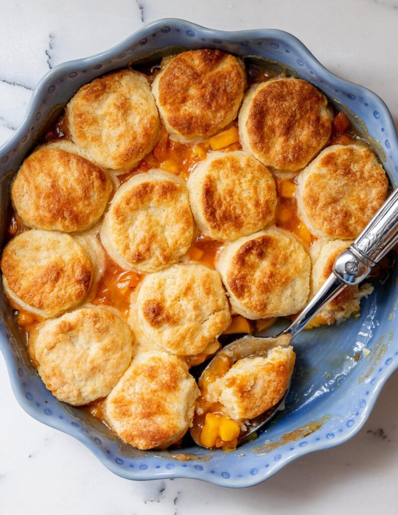 Peach Biscuit Cobbler! I can't stop making them!