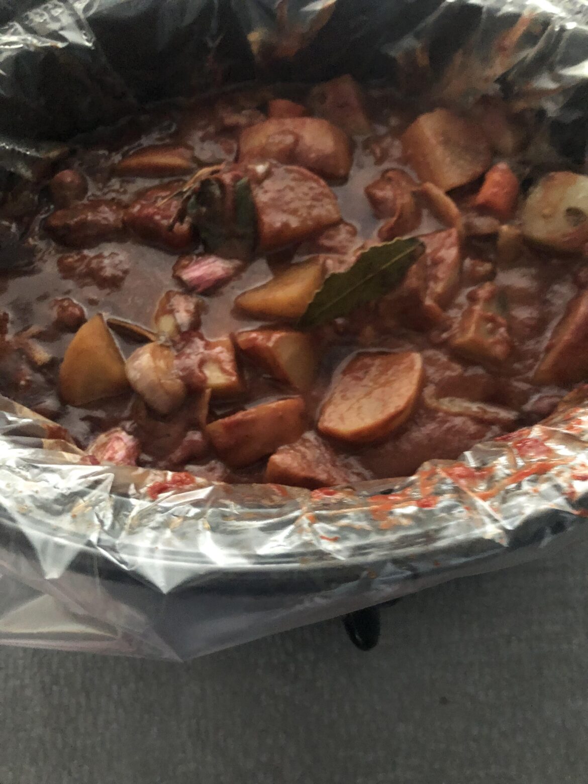 Pulled out my slow cooker for some beef stew. Thoughts?