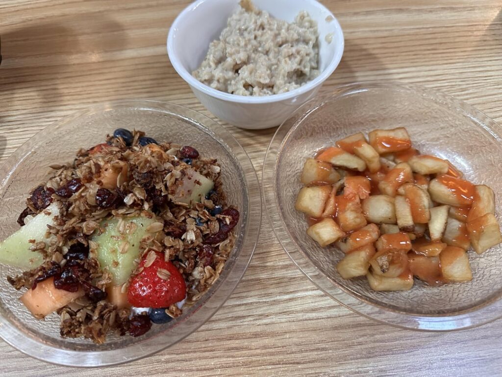 Had a conference at a camp with meals provided. Did my best. How did I do?