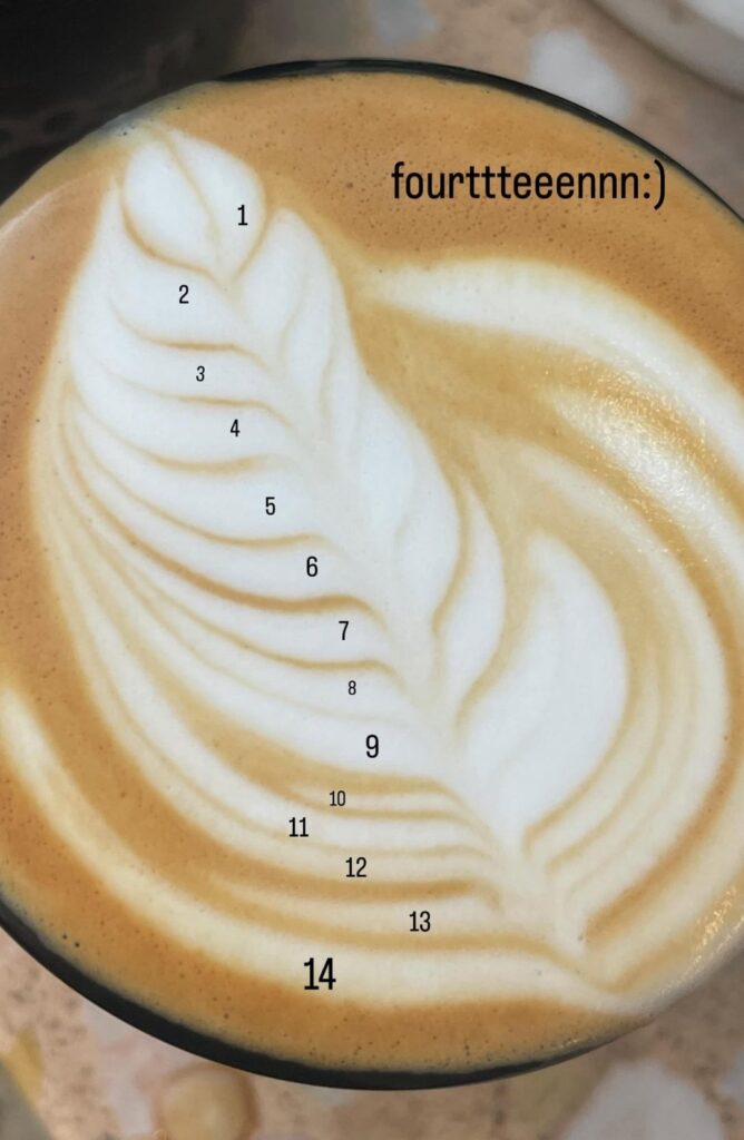 Most stacks in a cortado?