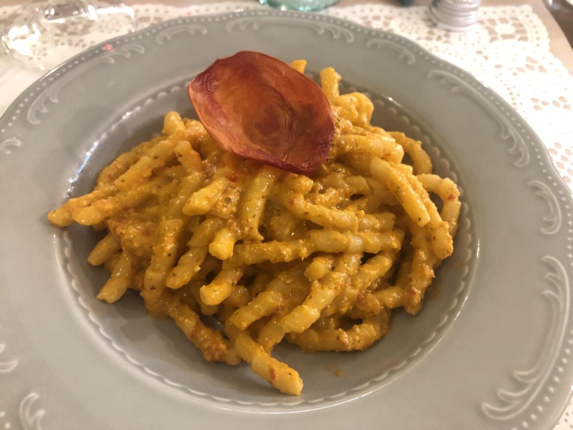 Pesto trapanese I ate in Sicily